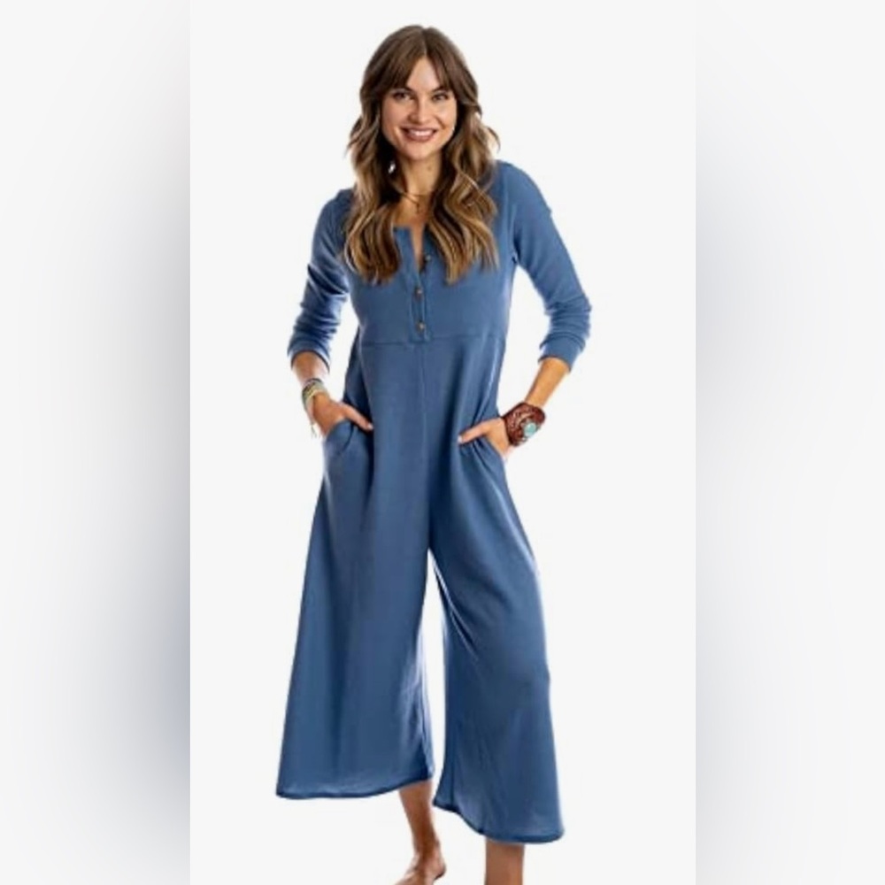 Three Bird Nest Blue Jumpsuit